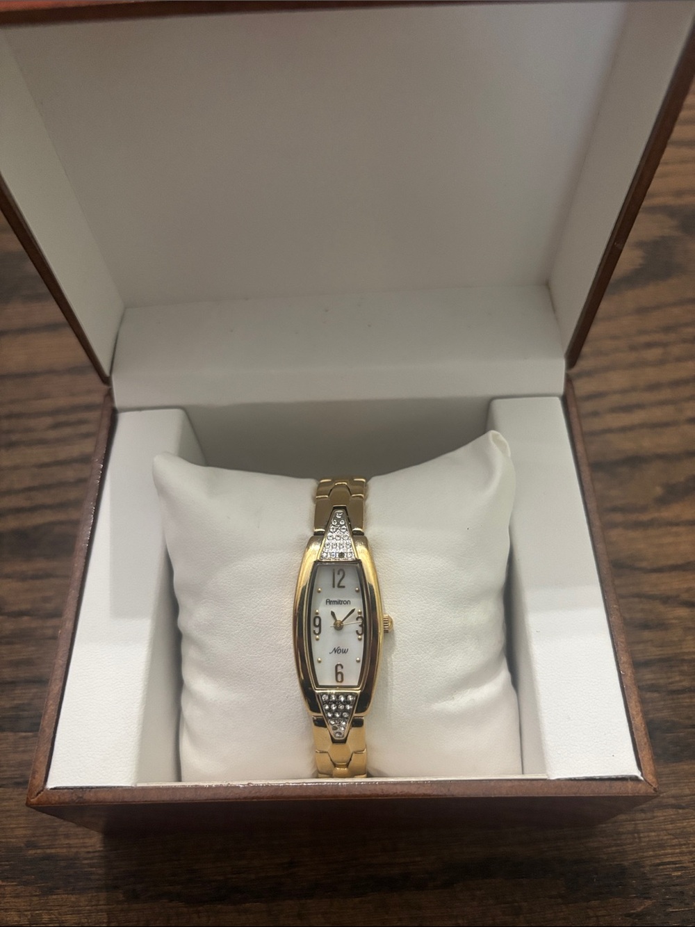 Armitron Gold Tone Women's Crystal Accent Bracelet Watch